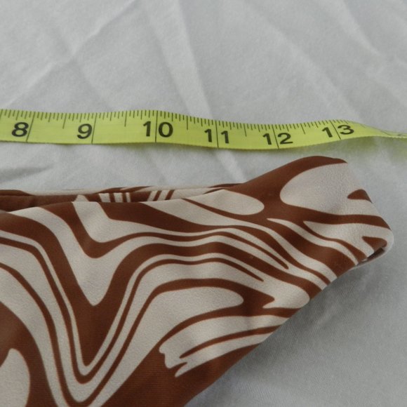 ☀️ NEW in package Shein bikini, swirl pattern, triangle slide top, thong bottom - Picture 6 of 7